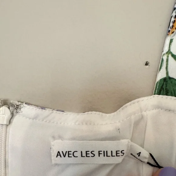 Avec Les Filles Floral Print Dress NWT - Picture 7 of 13